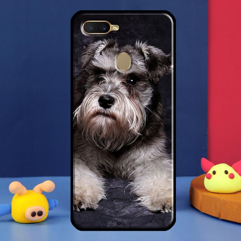 Schnauzer Puppy Dog For Oppo A54 A57 S A78 A58 A98 A5 A9 A91 A15 A16 A17 A52 A72 A76 A96 A74 A94 A77 Phone Case