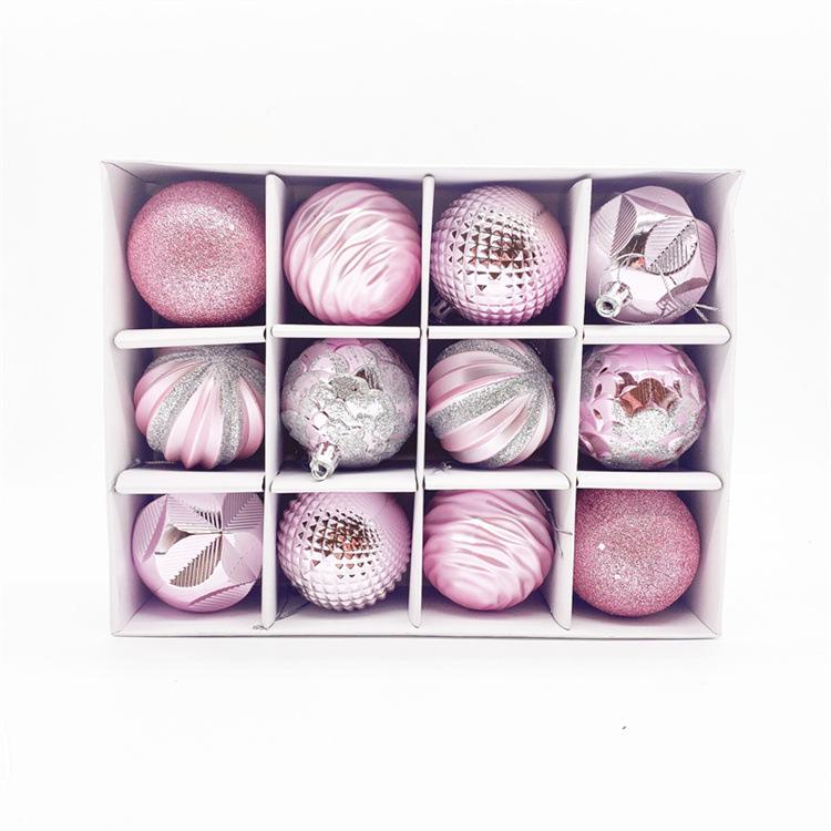 Galvanisierte Kunststoff-Weihnachtsornamente: Runde, unregelmäßige und bemalte Geschenkanhänger