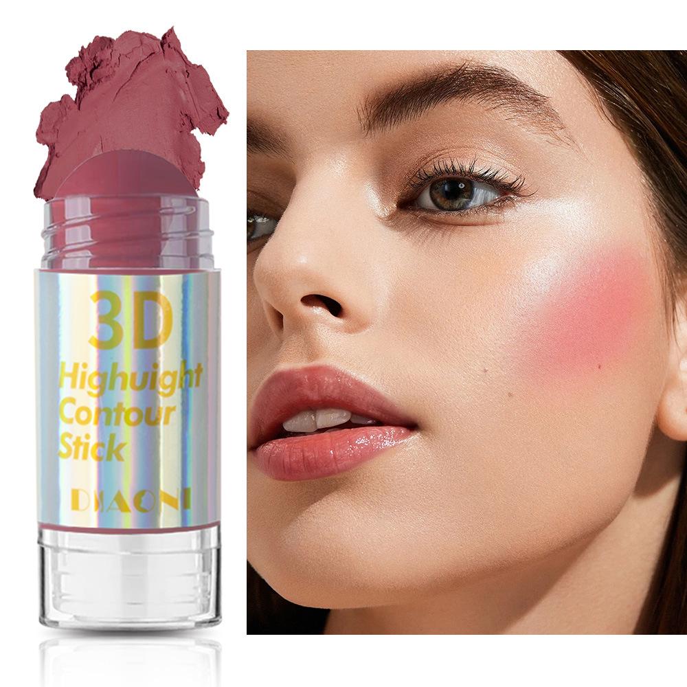 

Международный сияющий хайлайтер-стик с высоким глянцем: Перламутровый крем для естественного 3D хайлайтинга лица и тела