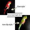 6PCS Mixed Color Parrot Artificial Birds Foam DIY Accessories Simulation Bird Model with Clips Handicraft Artificial Bird Model