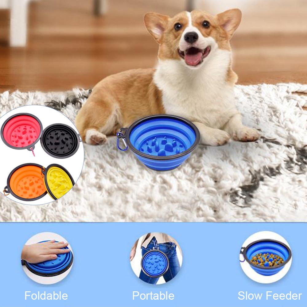 

Складная миска для кормления домашних животных, собак и кошек, портативная силиконовая поилка для воды, поилка для путешествий