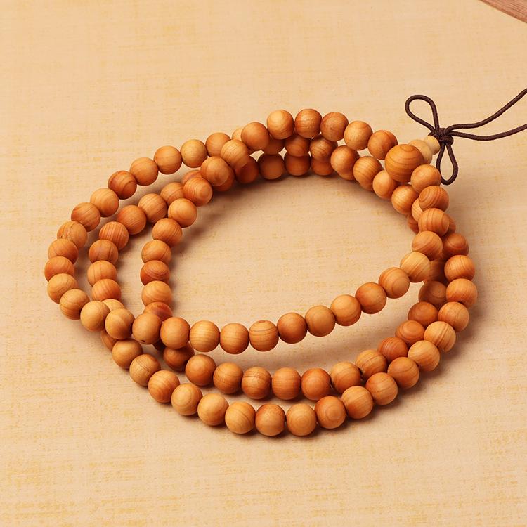 Brățară cu mărgele din lemn de tuia: 108 Mărgele de Rugăciune Budiste, Rozariu Taihang Bijuterii pentru Cupluri