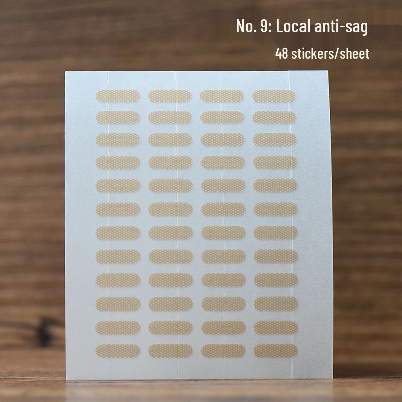 9 Pairs Skin-Toned Mixed Eyelid Tapes for Invisible Double Eyelid Support and Swollen Eye Adjustment