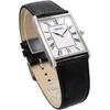 [Seiko] Seiko Men S Square deSign Quartz Watch Swr049 White Dial X Black Leather Band [parallel Imported Product]