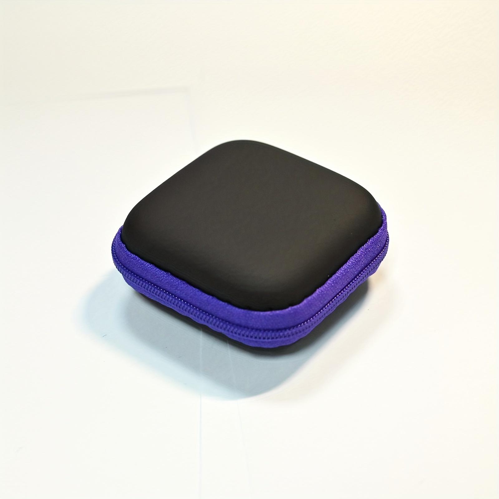 

Мини сумка для хранения на молнии, Сумка для кабелей для передачи данных, Легкий дорожный органайзер для наушников фиолетовый