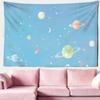 Pink Cloud Moon Starry Sky Tapestry Wall Hanging For Office Living Room Bedroom Dorm Home Decor Gift