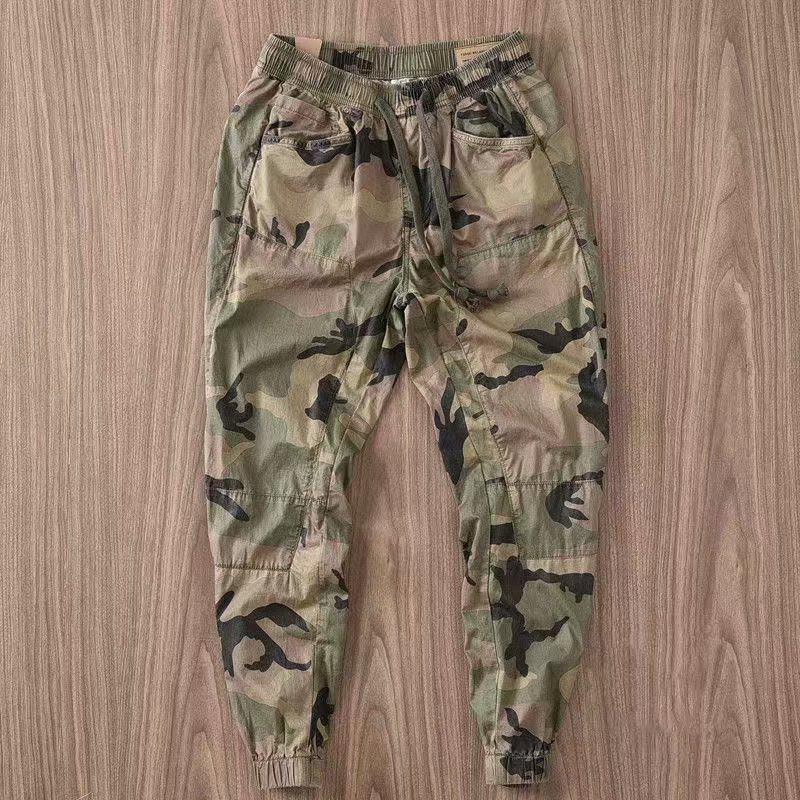 Pánské maskáčové pracovní kalhoty volného střihu – odolné, odolné proti opotřebení pro svářeče a stavební dělníky