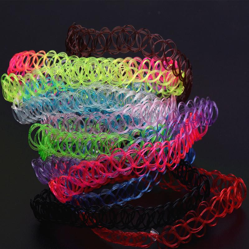 Fashion Elastic Stretchable Woman Stretch Gift Jewelry Tattoo Fish Line Necklace