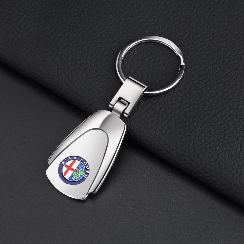 Adesivi per Auto Per Alfa Romeo Articoli per Auto Emblema 3D in Metallo per Styling Auto Portachiavi Anelli Portachiavi Per alfa romeo 159 147 156 giulietta