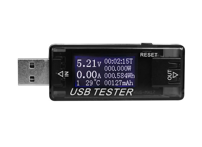 QC2.0 3.0 4-30v Electrical Power USB Capacity Voltage Tester Current Meter Monitor Voltmeter Ammeter