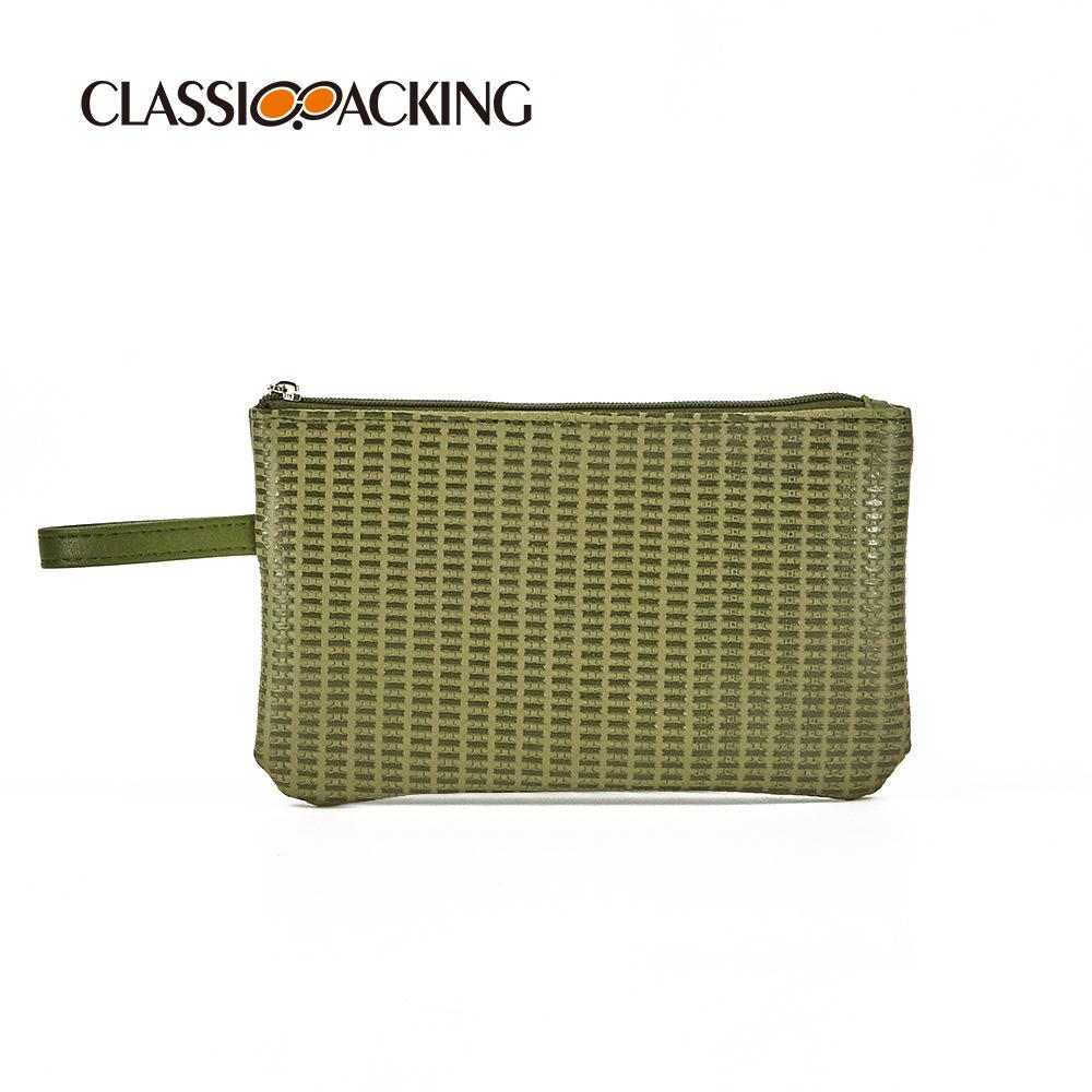 Multifunktionale Reise-Make-up-Tasche: Lippenstifthalter, Kabelorganisator, Münzfach & Pinselbeutel mit Reißverschluss.