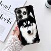 Alaskan Husky Cute Dogs Plating Phone Case For Xiaomi Redmi Note 14 15 Pro Plus 13 12 11 11S 11T 10 9S 9 5G Anti-Fall Airabag Co