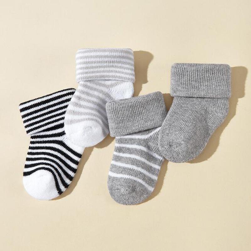 

2Pair/lot new autumn and winter warm baby socks 0-6months
