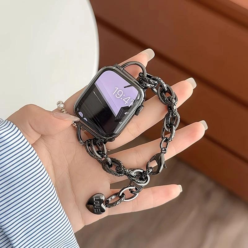 Luxury Strap for Apple Watch 10 Ultra 46mm 9 8 7 Band 42mm 45mm 41mm Women Belt Bracelet iWatch Series 6 SE 40/44/49mm Watchband