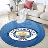 MCFC Pattern Round rug,Carpet Rug for Living Room Bedroom Playroom ,Non-slip Floor Mat,Holiday Gifts and Birthday Gifts.