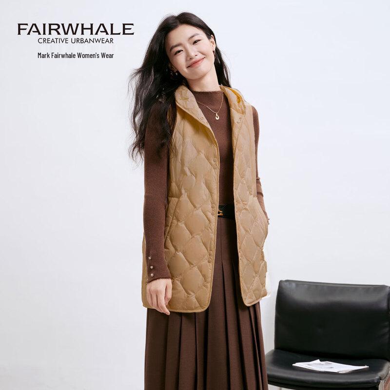 

Mark Fairwhale 2025 New Mid-Length Hooded Women s Quilted Down Vest 2XL