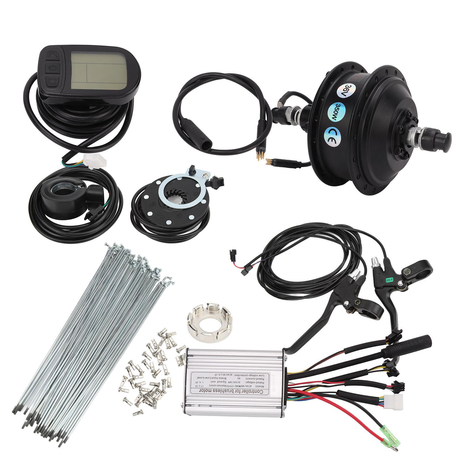 

36В 350Вт Комплект для переобладнання електровелосипеда Панель LCD5 Безщітковий Мотор-колесо Задній привід Касетний For 28/29in 700C Wheel Spokes