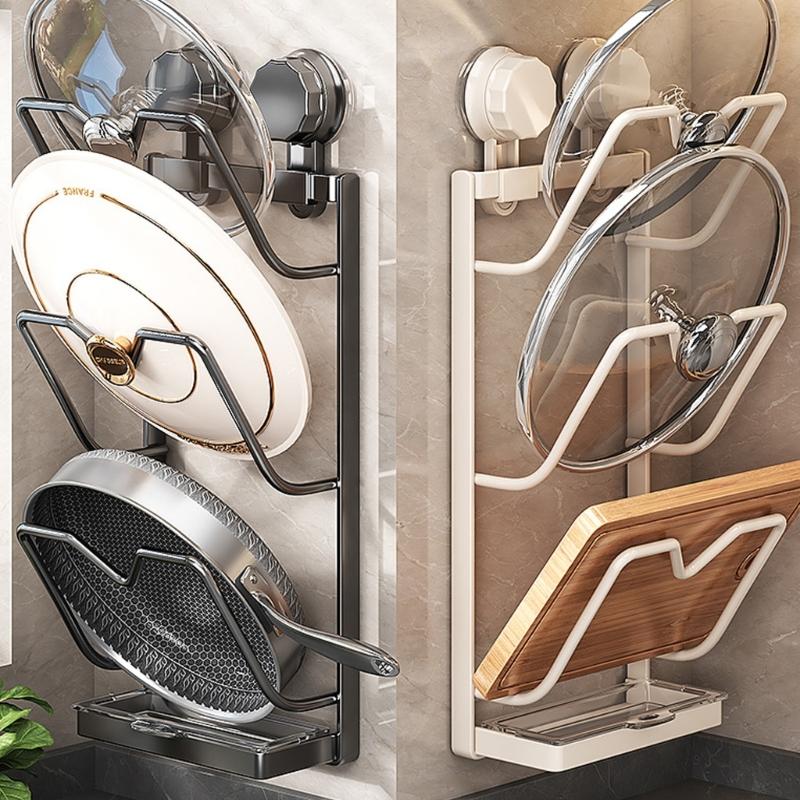 Hanging Kitchen Basket Wall Mounted Sturdy Plastic Wire Organizers for Living Room Closet 3 Grids Space Saving Designs
