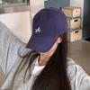 Solid Color Fashion Baseball Cap Women Men Letter  Embroidery Curved Sun Visor Casual Summer Unisex Adjustable Peaked Hat