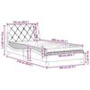 VidaXL Lit avec matelas gris clair 100x200 cm tissu 3310720