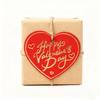 100pcs Heart Shaped Cards Valentine's Day Tags White Red Paper DIY Crafts Gift Labels Hanging Decoration Hand Gift Hanging Tag