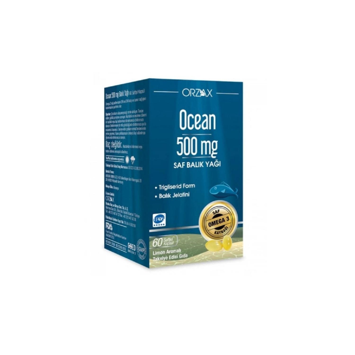 

Lemon Flavored 500 Mg 60 Capsules Pure Fish Oil