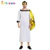 Luxurious Polyester Fabric Egyptian Greek Gold Cloak Costume For Celebrations Couples