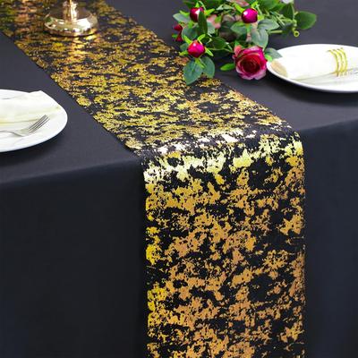 Leeseph Glitter Metallisk Bordslöpare 11 X 393 Tum Tunn Mesh Glittrig Bordslöpare Rulle Bordsdekorationer För Bröllopsfest