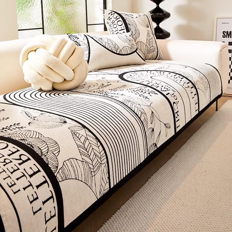 

Подушка для дивана премиум-класса в стиле легкой роскоши, универсальная для всех сезонов, новинка 2025 года, прямой нескользящий чехол на подушку сиденья дивана специальной формы, тканевый чехол 30 * 50cm pillow cover