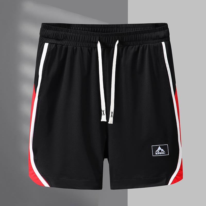 

Летние шорты больших размеров с цветными блоками и принтом букв - Свободные шорты до колена 10XL