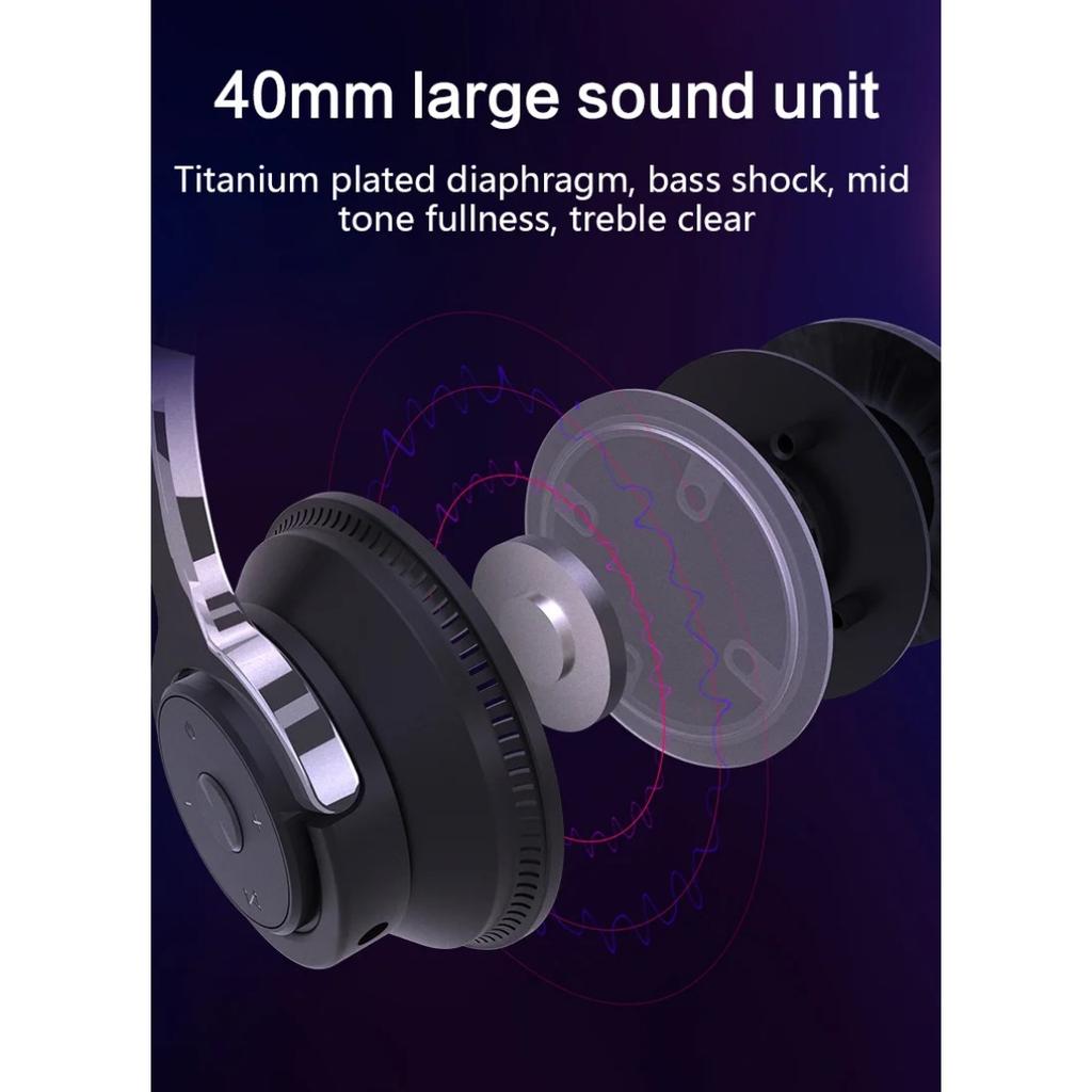 Słuchawki Bluetooth Słuchawki Bezprzewodowe H2 Max Zestawy Słuchawkowe Składane Shock Bass Stereo Słuchawki Douszne Obsługa TF FM