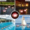 Solar Schwimmende Lotus-Leuchte Wasserdichte LED-Nachtlicht Festliche Wunsch-Lampe Für Teich Pool Garten Aquarium Dekoration Zubehör