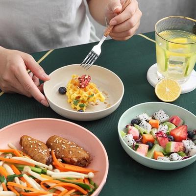 Snackteller, stapelbar, glatte Oberfläche, leicht zu reinigen, großes Fassungsvermögen, erhöhter Boden, runder Mehrzweckteller für Süßigkeiten, Lebensmittel, Obst, Küchenbedarf