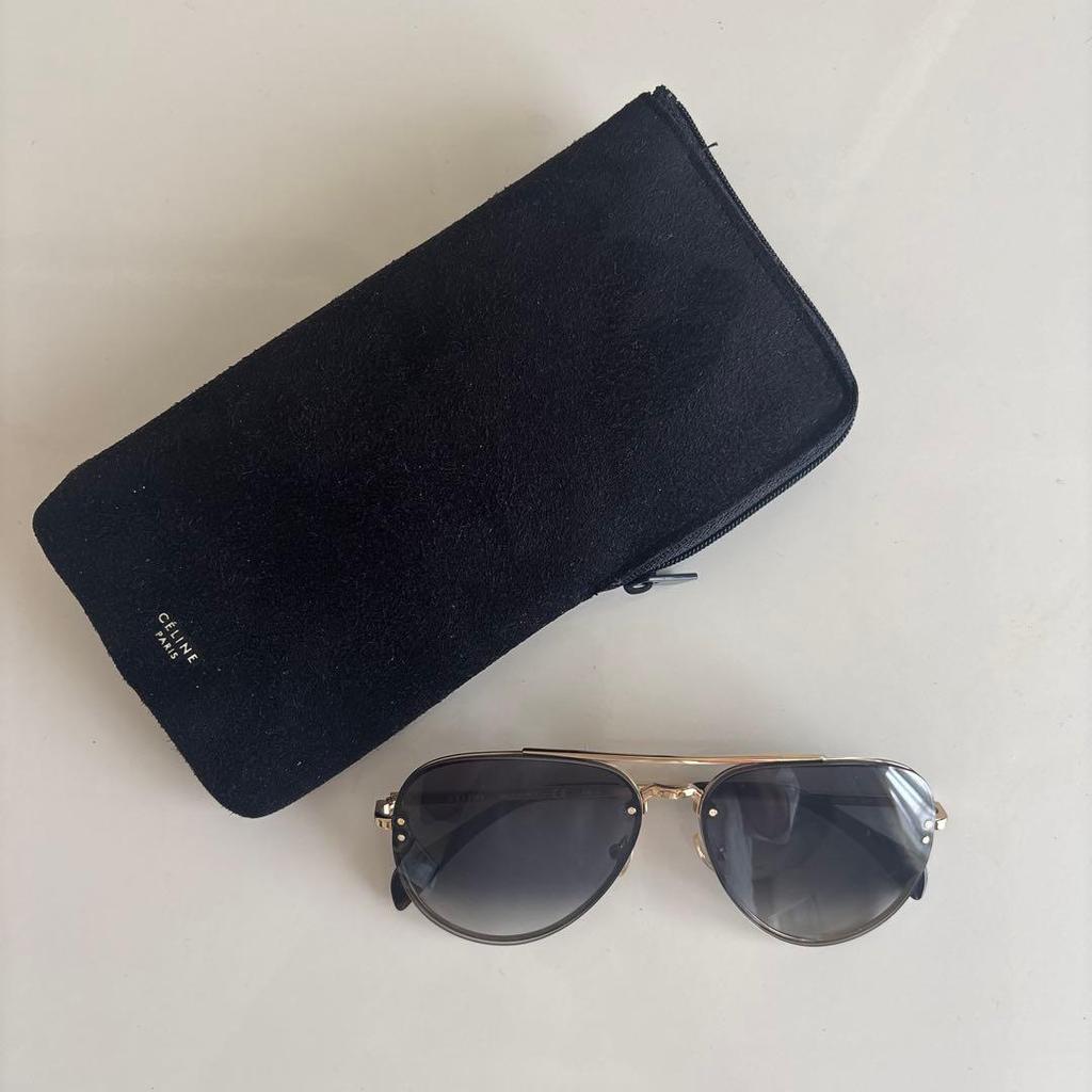 Used CELINE sunglasses aviator gold