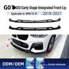 BMW Early Stage Black Warrior Front Lip Splitter Modification