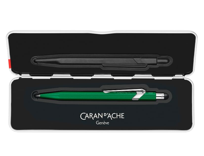 CARAN Mechanical Pencil 849 Color Matte X Green Metal Can Officially Imported D'ACHE MF0844-734 0.5mm