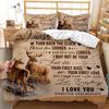 Postcard Letter Cover Handwriting Three-piece 3D Digital Printing Quilt Cover Bedding Kit
