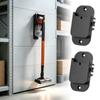 Vacuum Wall Storage Holders, 2-Pack Mounts with ABS Construction and Side Cord Guides for Vertical Placement in Homes, Apartments, and Garages