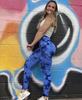 European & American Tie-Dye High-Waist Seamless Yoga Pants