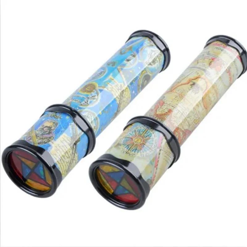 Rotating Kaleidoscope Magical and Versatile Interior View with Paper Children's Kindergarten Toys (Random Color)