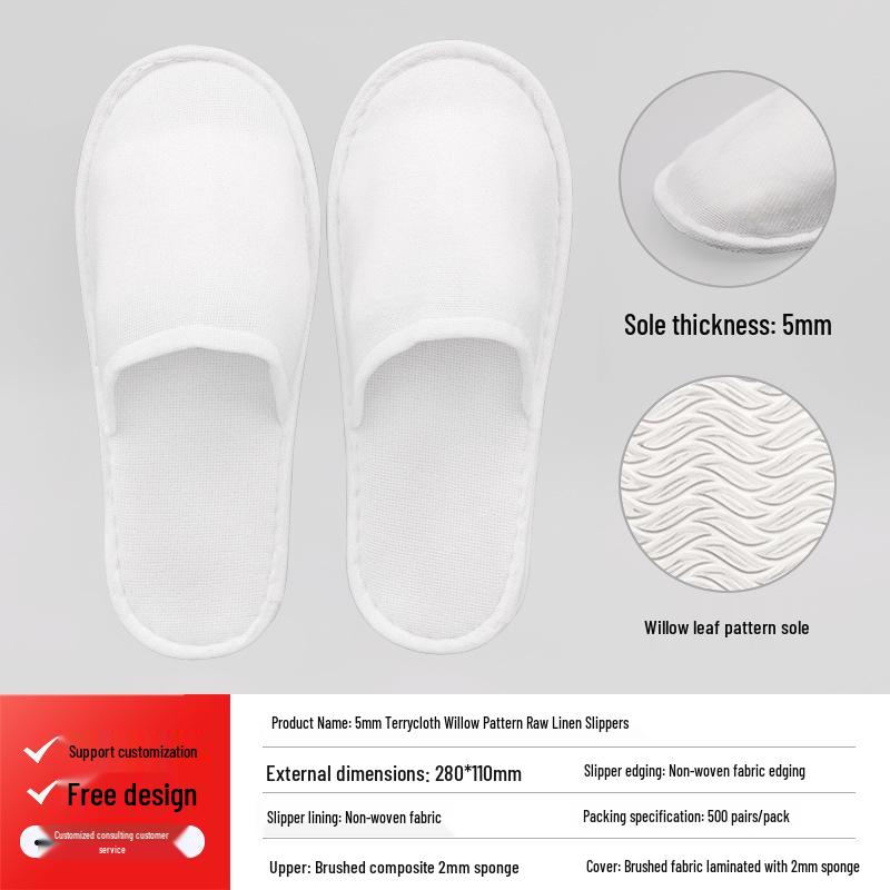 Thickened Non-Slip Coral Fleece Slippers for Home Guests, Star Hotels, and Guesthouses