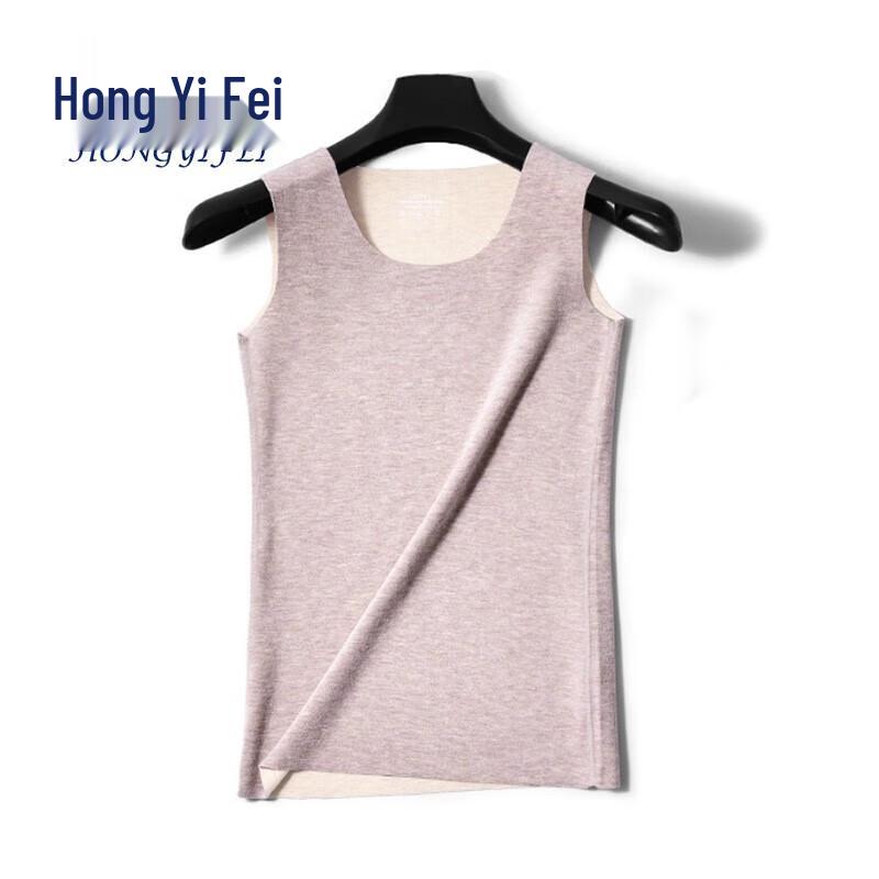 Hongyifei Men's Silk Blend Thermal Self-Heating Vest