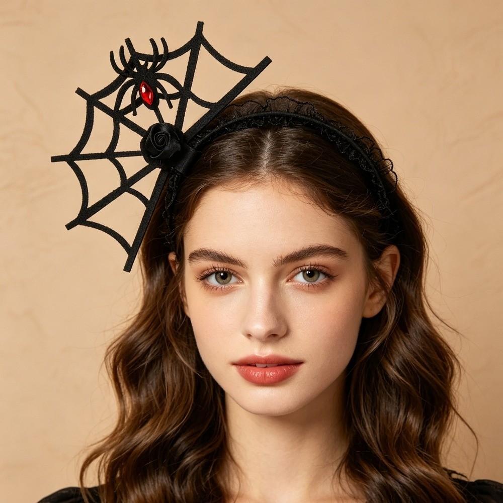 Spider Witch Halloween Party Hair Hoop Flowers Ghost Festival Headpiece  Kids Children Adult