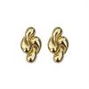 Punk Creative Four Waterdrop Personalized Geometric Smooth Drop Earrings for Women Big Geometry Hyperbole Fashion Party Jewelry