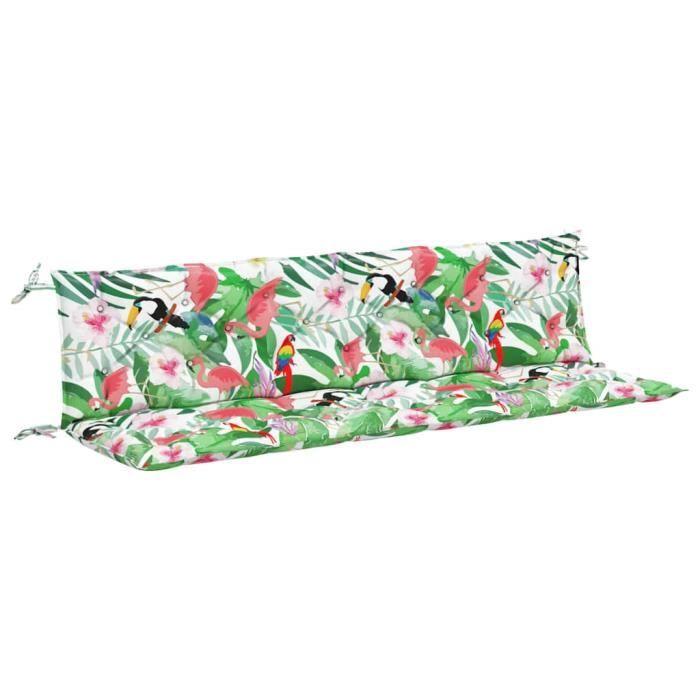 VidaXL Garden Bench Cushions Set of 2 Multicolour 200x50x7 Cm 361749