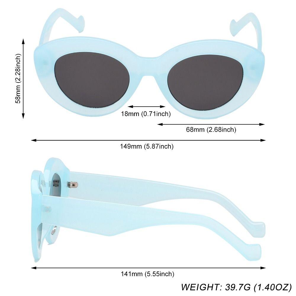 

Шикарные оттенки Очки с толстой оправой Солнцезащитные очки Овальные солнцезащитные очки Кошачий глаз Оверсайз солнцезащитные очки Clear Blue-Black