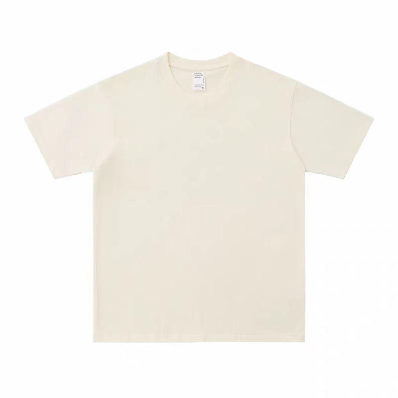 500g Combed Cotton Unisex Solid Color Short Sleeve T-Shirt