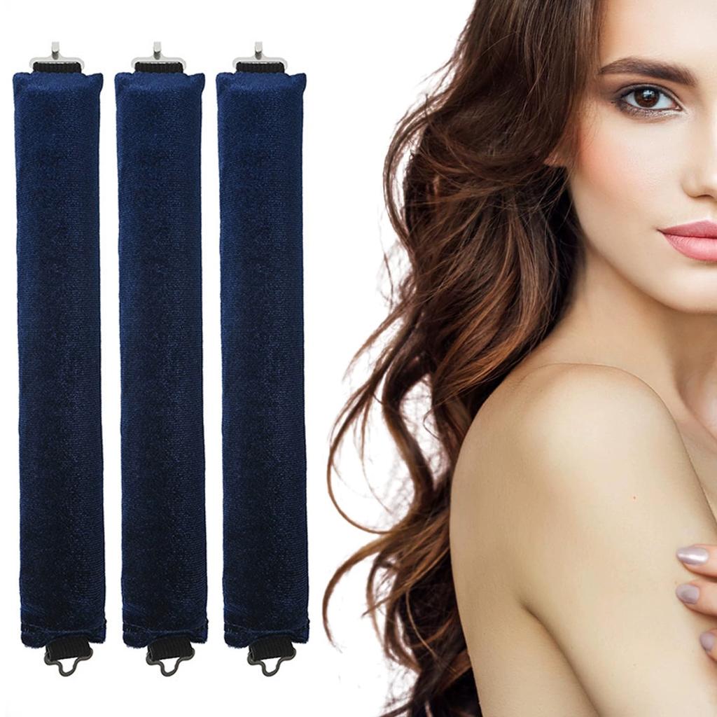3pcs Heatless Curling Rod Headband Lazy Hair Curlers No Heat Hair Rollers Curls Sleeping  Hair Styling Tools Hair Stick Flexi Rods Hook Sleep Curling