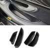 For Mercedes Benz C Class W205 C205 GLC X253 C253 2pcs/4pcs Black Car Accessories ABS Plastic Door Handle Storage Box Trim