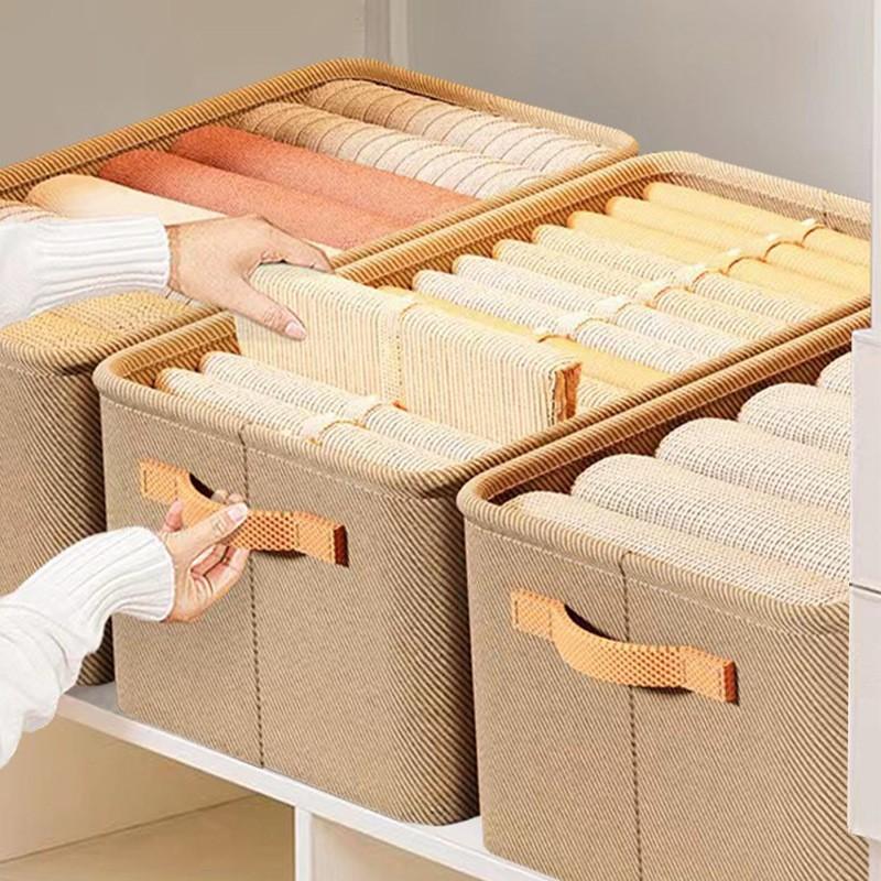 Thick Fabric Storage Basket For Clothes, Storage Box For Clothes, Dormitory And Household Miscellaneous Storage Box